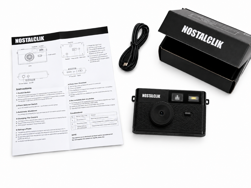 NOSTALCLIK Kamera schwarz